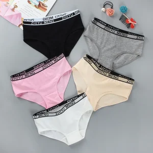 4Pcs 8-14 Y.O. Girl's Cotton Underwear